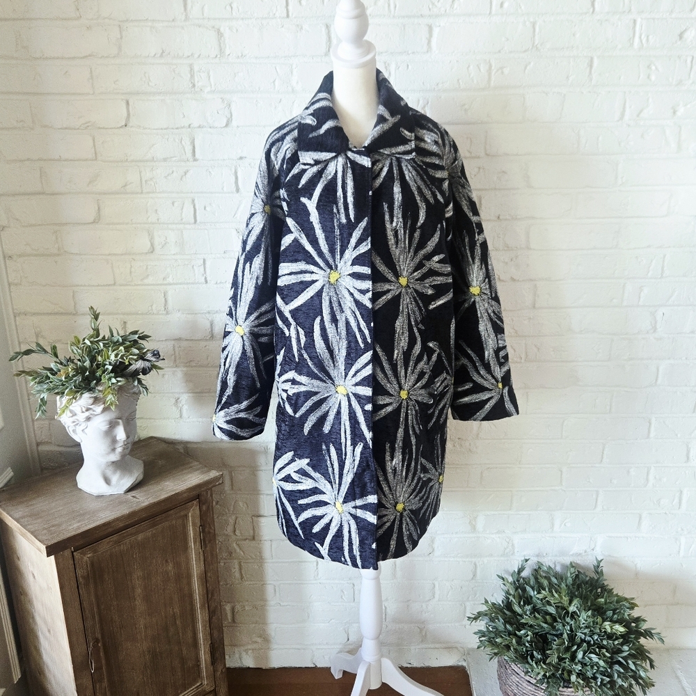 NWT Desigual Daisy Coat, L, Travel, Work, Party, Pockets